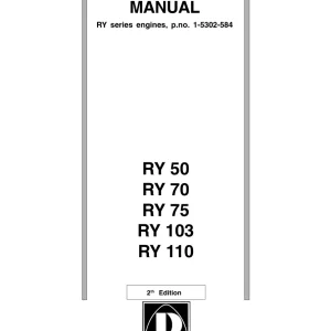 Ruggerini Ry50 Ry70 Ry75 Ry103 Ry110 2004 Service Manual