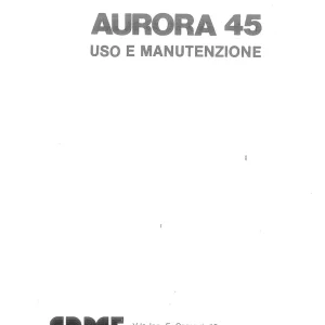 Same Aurora 45 Operators Manual