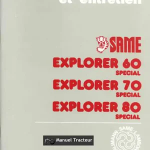 Same Explorer 60 70 80 Operators Manual