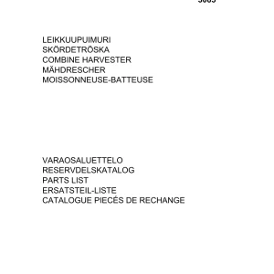 Sampo Rosenlew 3045 3065 3085 Parts Manual