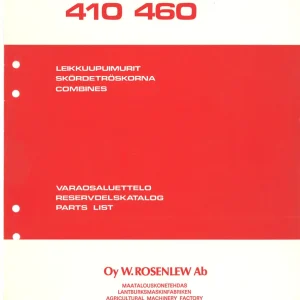 Sampo Rosenlew 410 460 Parts Manual