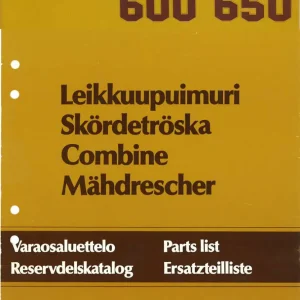 Sampo Rosenlew 600 650 Parts Manual