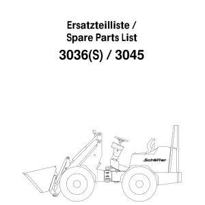 Schaffer 3036 3045 Parts Manual