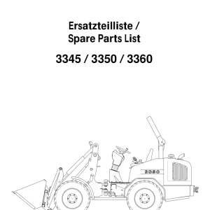 Schaffer 3345 3350 3360 Parts Manual