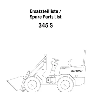 Schaffer 345S Parts Manual