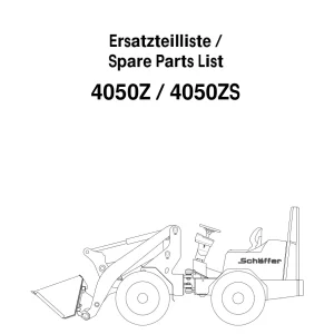 Schaffer 4050 Parts Manual