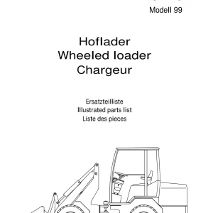 Schaffer 548 99 Parts Manual
