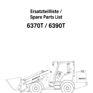 Schaffer 6370 6390 Parts Manual