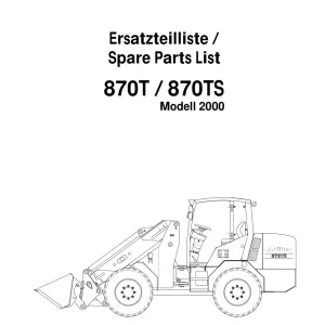 Schaffer 870T Ts Parts Manual