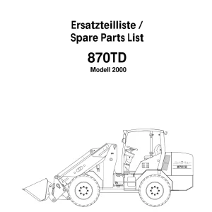 Schaffer 870Td Parts Manual
