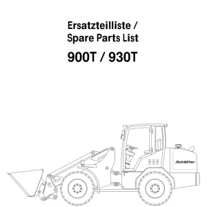 Schaffer 900 930 Parts Manual