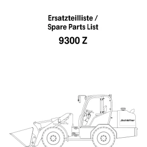 Schaffer 9300 Parts Manual