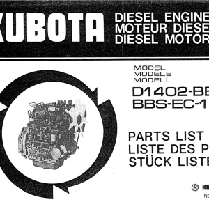 Schaffer D1402 1988 Parts Manual