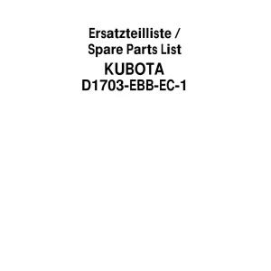 Schaffer D1703 Ebb Ec Parts Manual