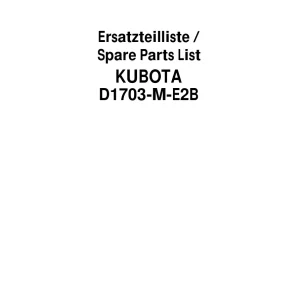 Schaffer D1703 M E2B Eu Parts Manual