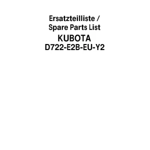 Schaffer D722 E2B Eu Parts Manual