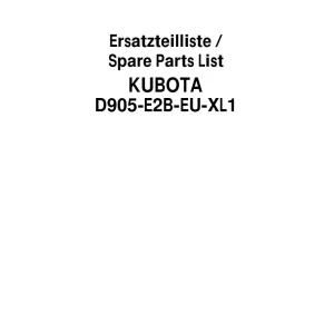 Schaffer D905 E2B Eu Parts Manual