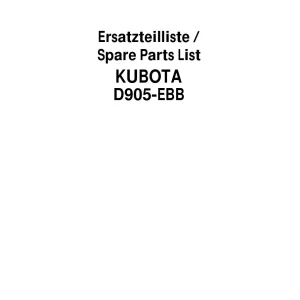 Schaffer D905 Ebb Parts Manual