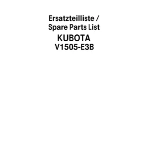 Schaffer V1505 E3B Parts Manual