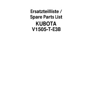 Schaffer V1505T E3B Parts Manual