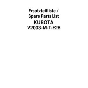 Schaffer V2003 M T E2B 2003 Parts Manual