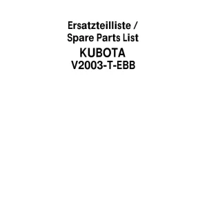 Schaffer V2003T Ebb 2003 Parts Manual