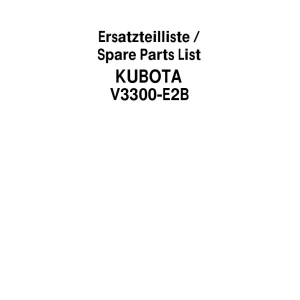 Schaffer V3300 E2B Parts Manual
