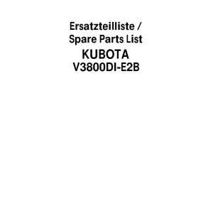 Schaffer V3800Di E2B Eu Z4 Parts Manual