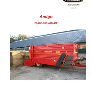 Schuitemaker Amigo 20 20S 30S 40S 40F 2007 Parts Manual