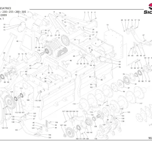 Sicma Fresatrice Rg230 255 280 305 2009 Parts Manual
