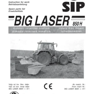 SIP Big 850H Parts Manual