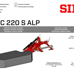SIP Disc 220S Alp Parts Manual