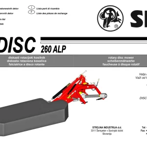 SIP Disc 260 Alp Parts Manual