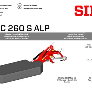 SIP Disc 260S Alp Parts Manual
