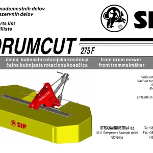 SIP Drumcut 275F Parts Manual