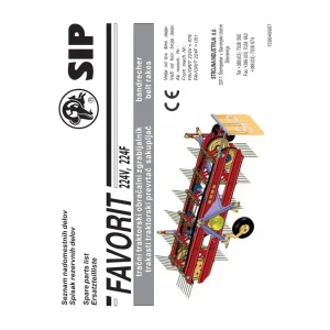 SIP Favorit 224V 224F Parts Manual