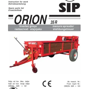 SIP Orion 35R Parts Manual