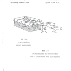 SIP Rk Rkg 1900 1900 Parts Manual