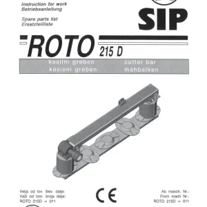 SIP Roto 215D Parts Manual