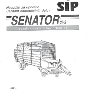 SIP Senator 26 9 Parts Manual