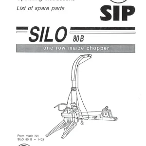 SIP 80B Parts Manual