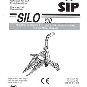 SIP 80D Parts Manual
