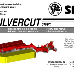 SIP Silvercut 270Fc Parts Manual