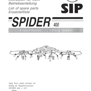 SIP 400 Parts Manual