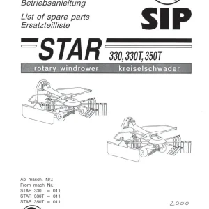 SIP 330 330T 350T Parts Manual