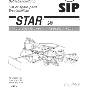 SIP 340 Parts Manual