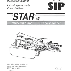 SIP 400 Parts Manual
