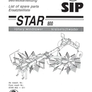 SIP 800 Parts Manual