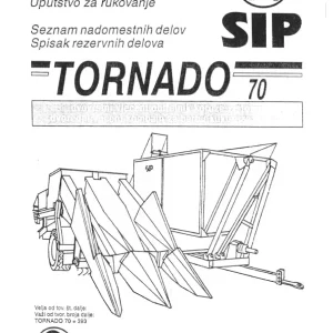 SIP Tornado 70 Parts Manual