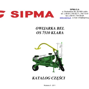 Sipma Os7510 Klara 2011 Parts Manual